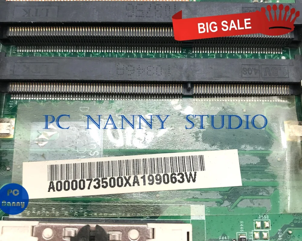PCNANNY A000073500 для ноутбука Toshiba Satellite L640 L645 материнская плата DATE2DMB8F0 DDR3 HM55