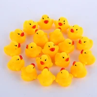 10pcslot cute baby kids squeaky rubber ducks bath toys bathe room water fun game playing newborn boys girls toys for children