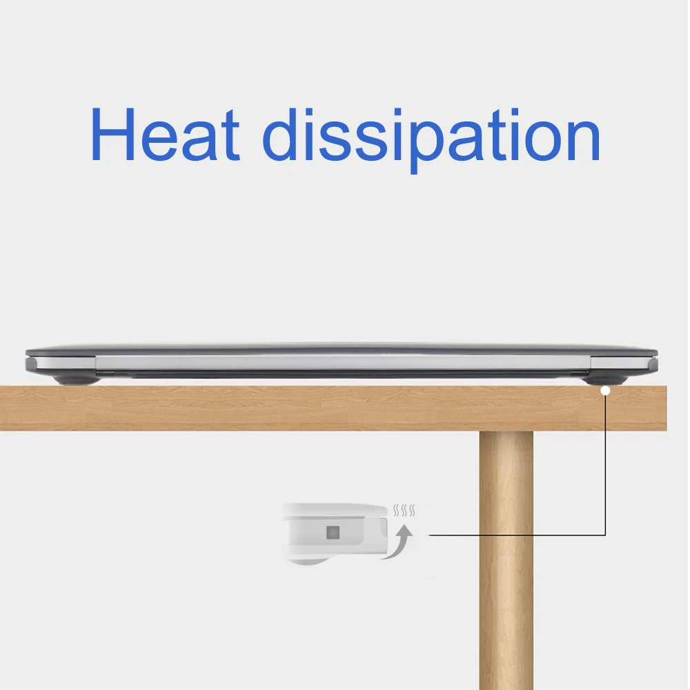 WIWU чехол для ноутбука MacBook Air 13 A1466 A1369 легкий прозрачный чехол для MacBook Pro 13 A1706 A1989 чехол