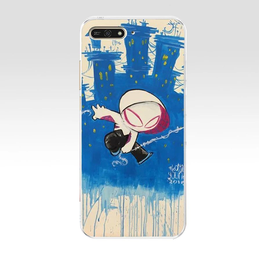 6 88SD Marvel Comics Человек-паук Мягкий силиконовый чехол из ТПУ для huawei Honor 7c 7x 7a pro 7x P20 Nova 2i 3i - Цвет: 6