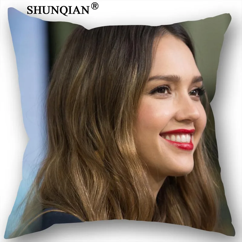 Лучший Чехол на подушку Jessica Alba декоративная Свадебные наволочки индивидуальный