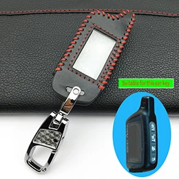 

Горячая Распродажа кожаный чехол для ключей Tomahawk X5, двухсторонний чехол для брелка автомобильной сигнализации Tomahawk с ЖК-дисплеем