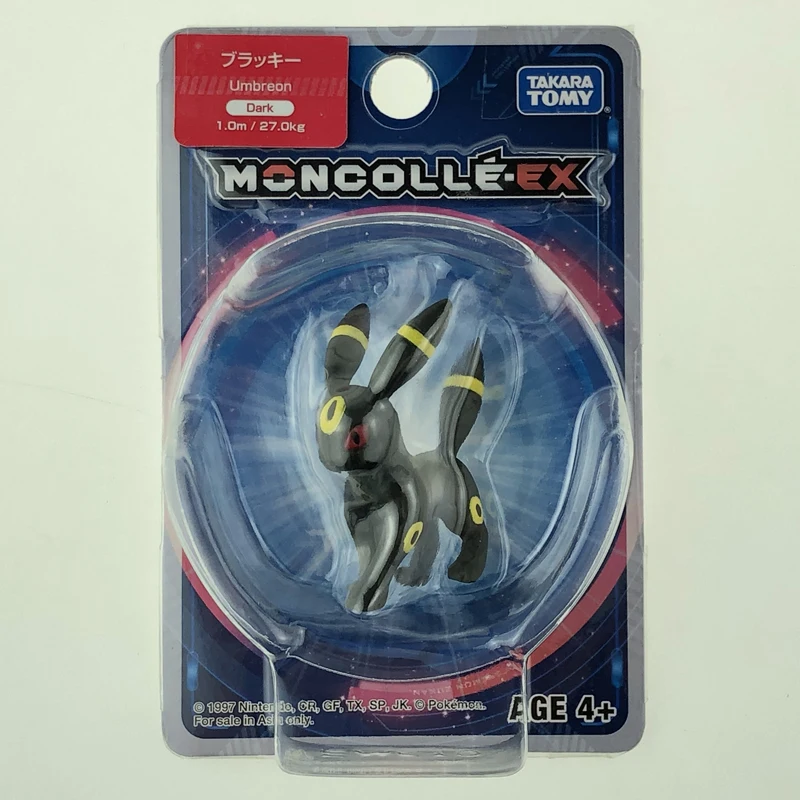 Takara Tomy Pokemon Moncolle EX Sun Moon 4 см мини игрушка Коллекция фигурка Umbreon Dark|Игровые фигурки