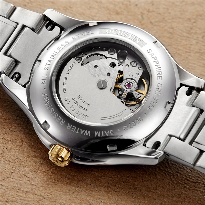 Часы мужские армейские механические из нержавеющей стали|hombre|hombre reloj |