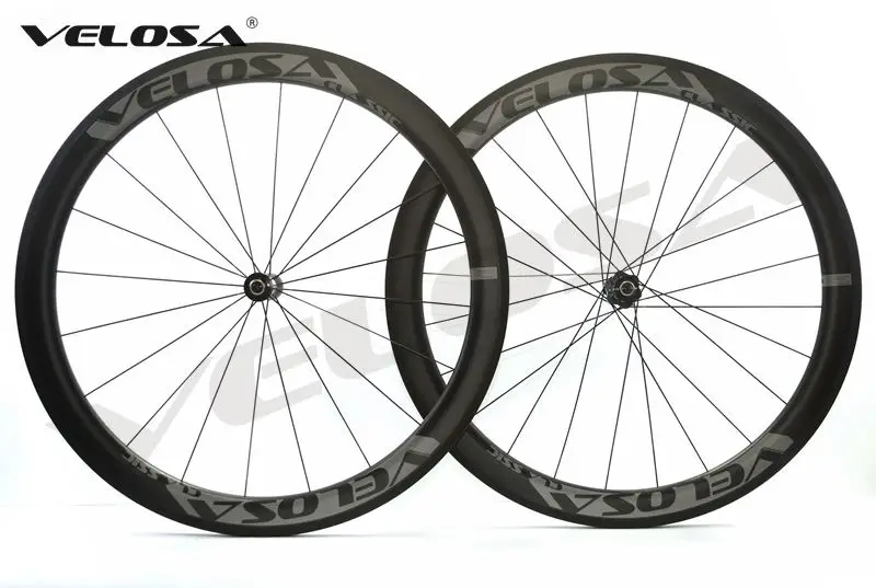 Велосипед Velosa RACE 50 Углеродные колеса 700C клинчерная покрышка мм/трубчатая втулки