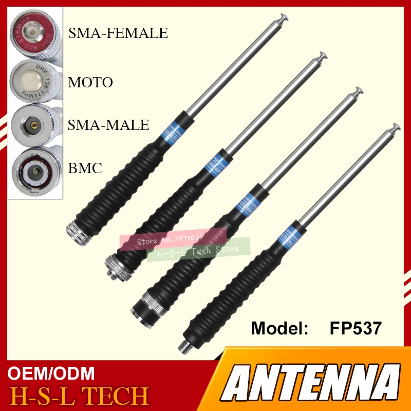 5 шт. телескопическая антенна BNC/SMA/MOTO UHF для Motorola Wanhua CVS|Запчасти и аксессуары