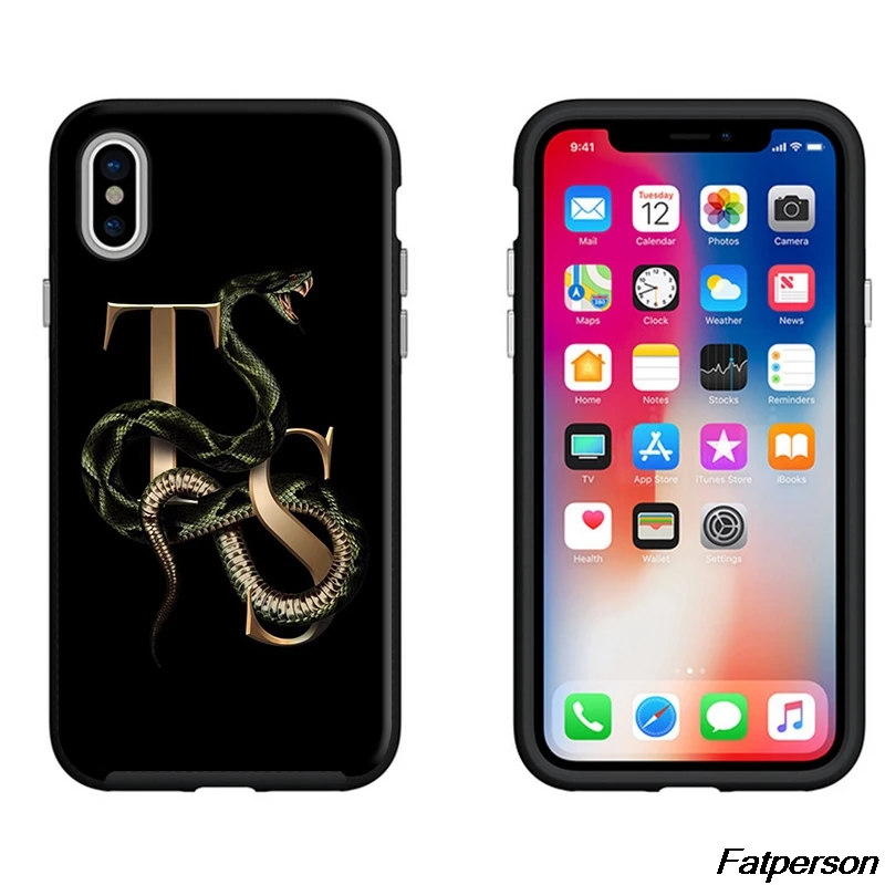 Американская певица Taylor чехол черный мягкий силиконовый для телефона Apple iPhone X10 6