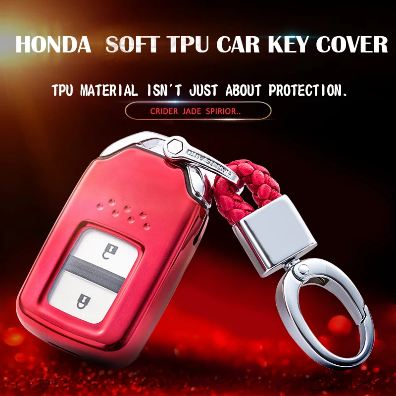 Мягкий защитный чехол для ключей из ТПУ для Honda ELISION CIVIC JADE SPIRIOR ACCORD ODYSSEY, стильный защитный чехол для автомобиля