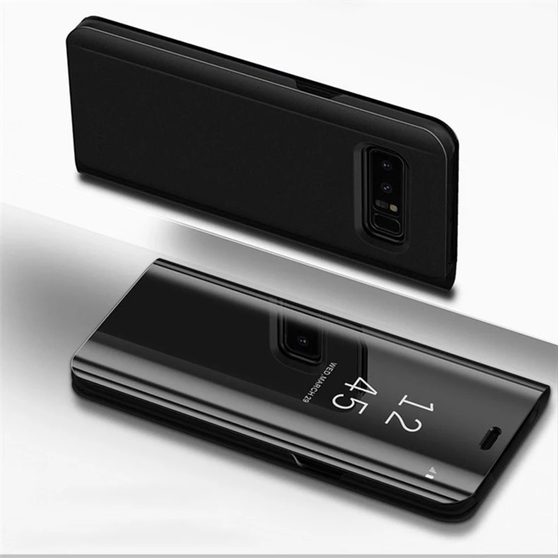 Умный зеркальный флип-чехол для samsung Galaxy S8 S9 плюс S10 S10e S7 край S6 Note 9 8 J7 J5 A6 A8 J4 J8 J6 A5 крышка