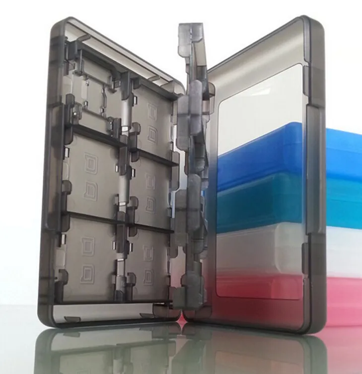 28 в 1 черный белый красный голубой и розовый цвет игры Card Case Держатель картриджа