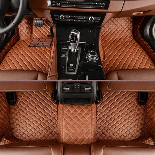 Brown Автомобильный коврик для Toyota Land cruiser Prado 120 150 2700 Fortuner 4Runner HiLux Sequoia Zelas Venza, автомобильные стильные напольные ковры - Название цвета: Brown