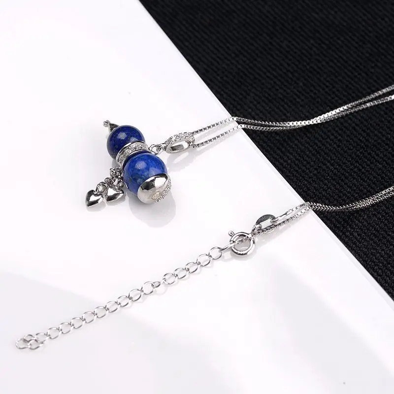 FNJ Lapis Lazuli Gourd кулон из серебра 925 пробы оригинальные подвески чистого S925 для