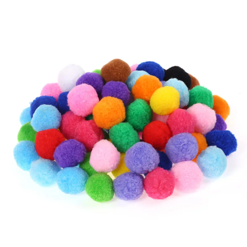 16 шт. 50 мм Мини пышная Нижняя Pom Poms помпонами ручной работы для детей игрушки
