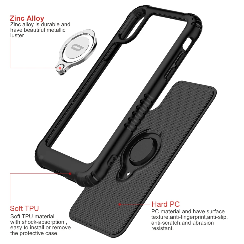 Чехол для iPhone XS/для XS Max Case/для XR PC задняя крышка ТПУ бампер противоударные