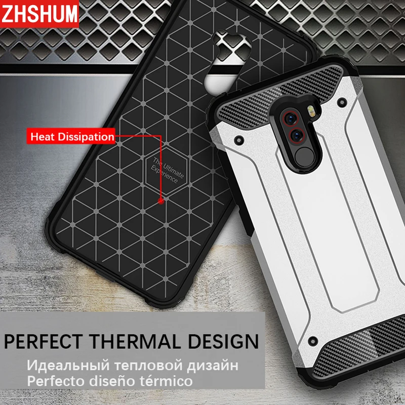 Hybrid Armor Case for Xiaomi Redmi Note 5A Prime Pocophone F1 Bumper Silicone 360 Full Back Cover Note5A Poco F 1 | Мобильные