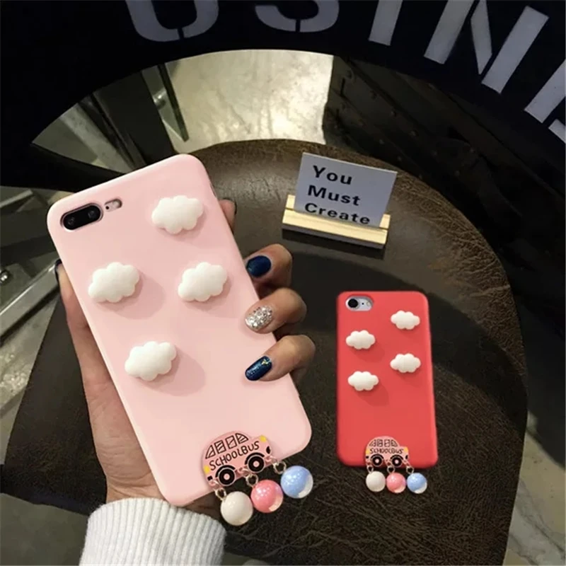 XINGYUANKE 3D Cute Clouds Case For Xiaomi Max 3 Luxury Car Pearl Coque Pro Soft Silicone Slim Cover |