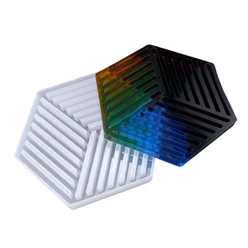 5 pcs Coaster silicone mold, Cone Epoxy Resin Molds, Resin Stone Pendulum Crystal Column Pendant Silicone UV Resin Mold Jewelry