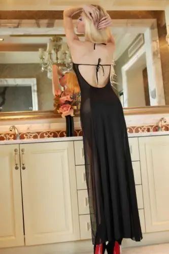Женское черное вечернее платье со шнуровкой и открытой спиной|sleepwear chemise|dress
