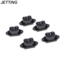 Штепсельная Вилка JETTING 5 шт./лот черная IEC 320 C14 входные розетки