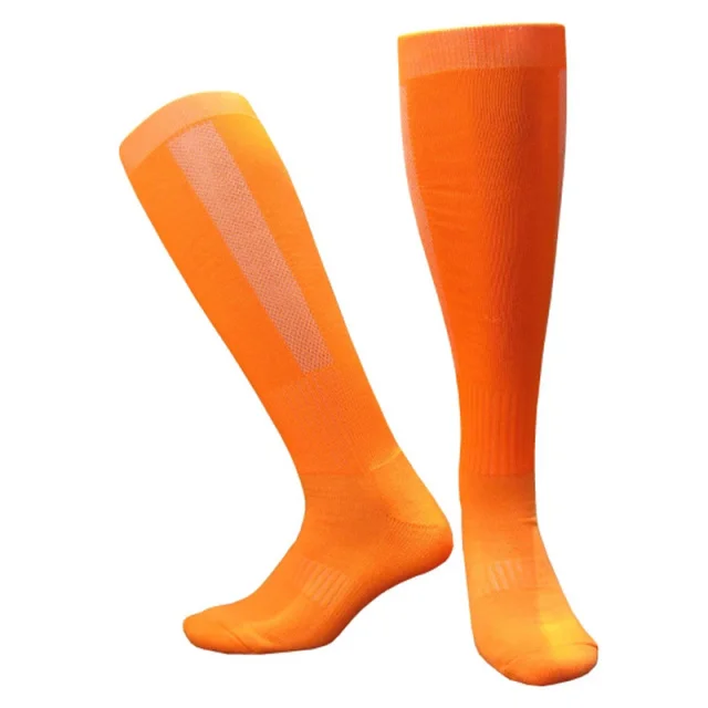 C005 orange Спортивные дышащие носки для бега и велоспорта футбольные гетры мужские, детские, женские, баскетбольные утепленные носки medias de futbol - Цвет: C005 orange