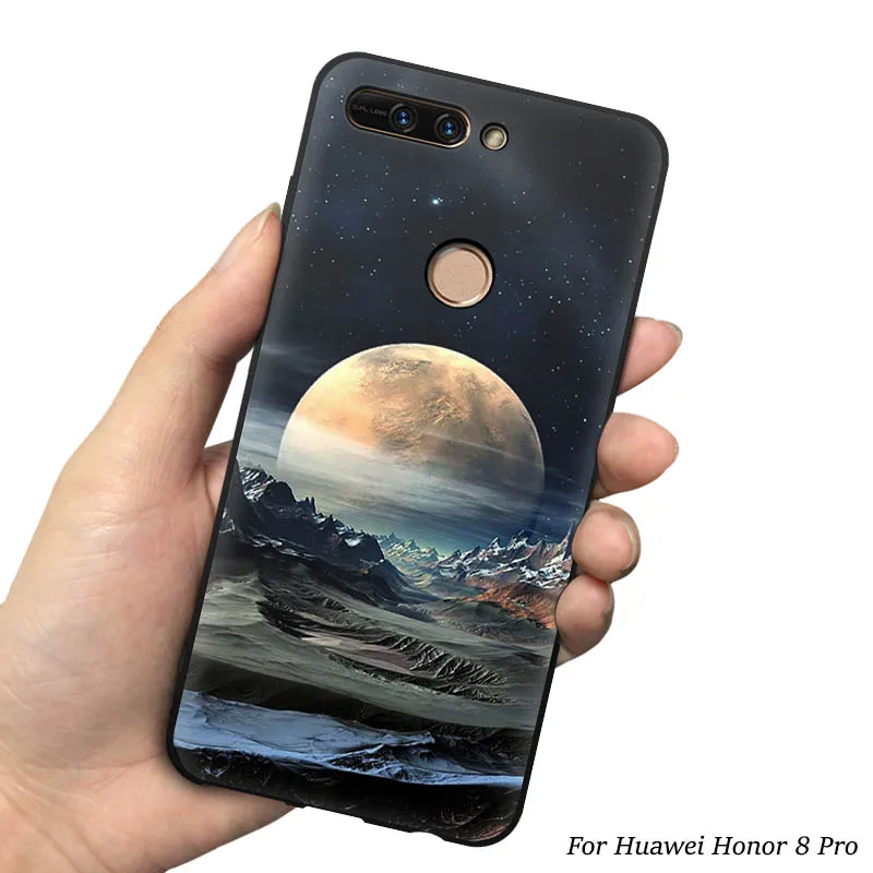 4 EiiMoo силиконовый чехол для телефона для huawei Honor 8 Pro, чехол для huawei Honor V9, милый узор, мягкий чехол для Honor 8 Pro, чехол - Цвет: 4