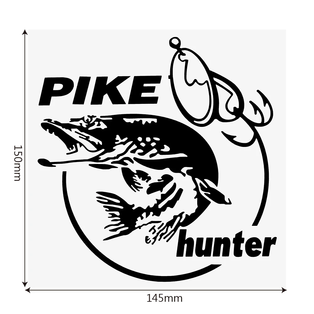 

FORAUTO Car Sticker 14.5cm*15cm Auto Fish Decals Creative Fishing Silhouette Pattern for Window Decoration Car-styling Stickers