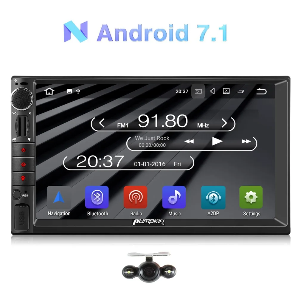 Тыквы 2 Din 7 ''android 1 универсальный автомобильный Радио без DVD плеер gps навигации