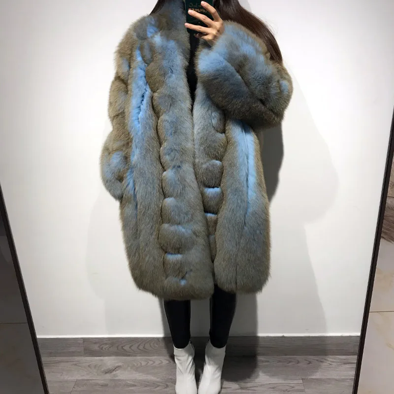 Женская шуба из натурального меха лисы | одежда