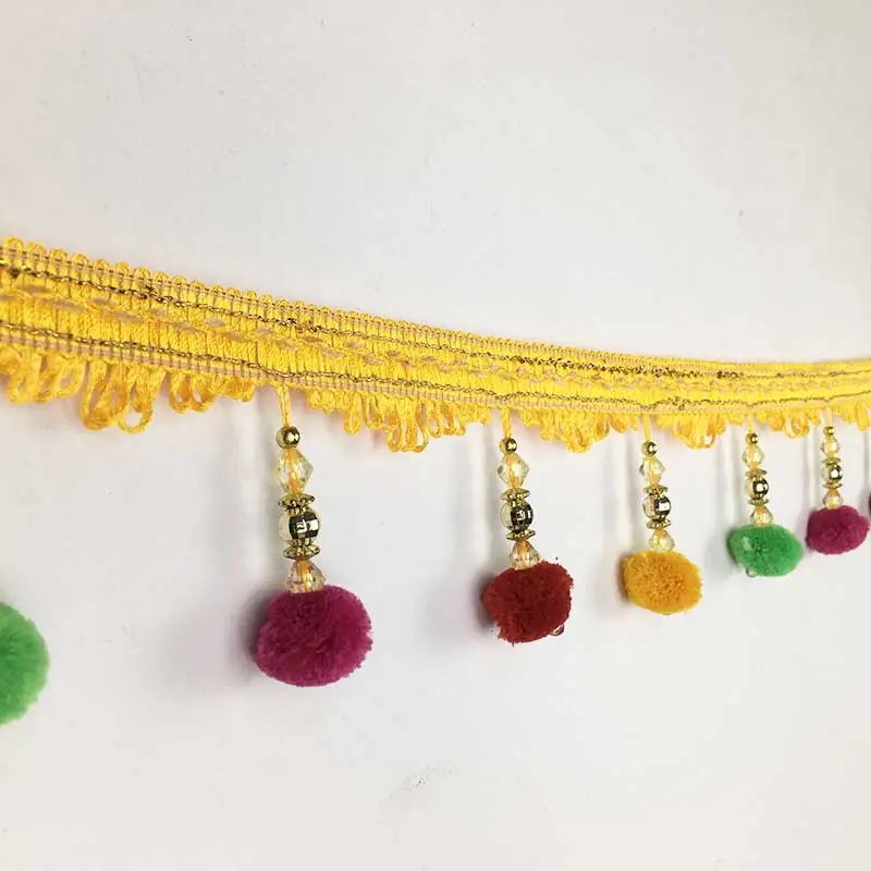 Новый плюшевый шар Аксессуары для штор кружевная отделка кисточка занавеска