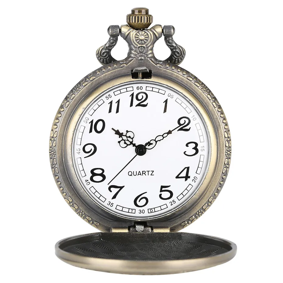 Punk Cool Monkey King Design Quartz Bronze Pocket Watch Vintage Necklace Chain Souvenir Pendant Watches Gifts Men Women Kids | Наручные