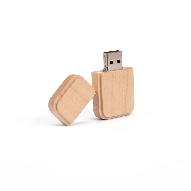 Для ПК, автомобилей, Bluetooth, колонки, ТВ, 16G, клен, дерево, маленький, закругленный, прямоугольный, USB 2,0, карта памяти, флешка, u-диск