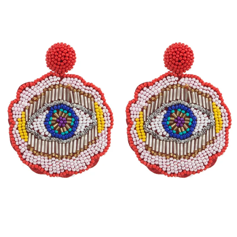 E1228 Red Sehouran модные Oorbellen серьги с ниспадающими кисточками для Для женщин Разноцветные череп подвеска с бахромой, серьги в виде капель с Свадебная вечеринка подарки - Окраска металла: E1228 Red