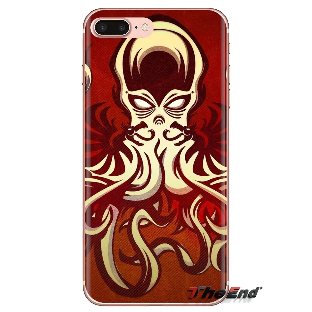 Мягкие прозрачные чехлы для iPod Touch Apple iPhone 4 4S 5 5S SE 5C 6 6S 7 8 X XR XS Plus MAX Cthulhu |