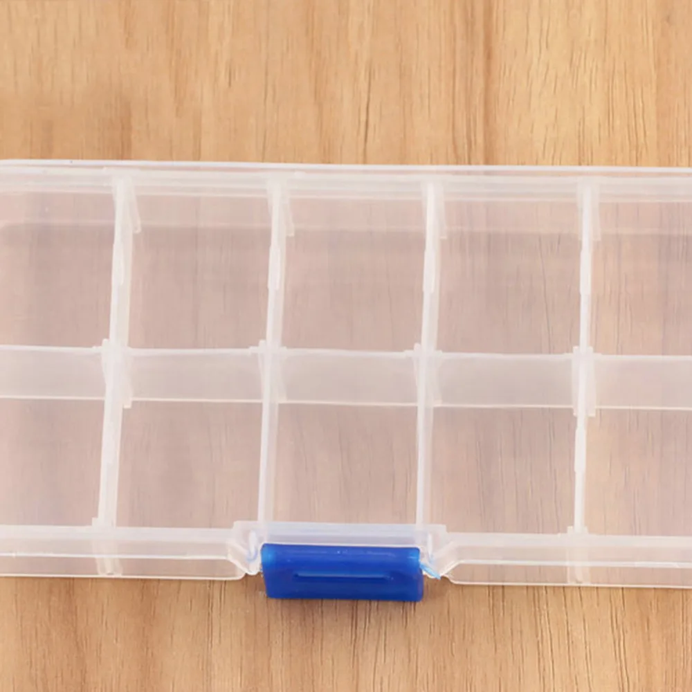 Multifunctional Design Plastic 10 Slots Jewelry Adjustable Tool Craft Organizer Carrying Cases Beads Finding Storage Boxes | Дом и сад