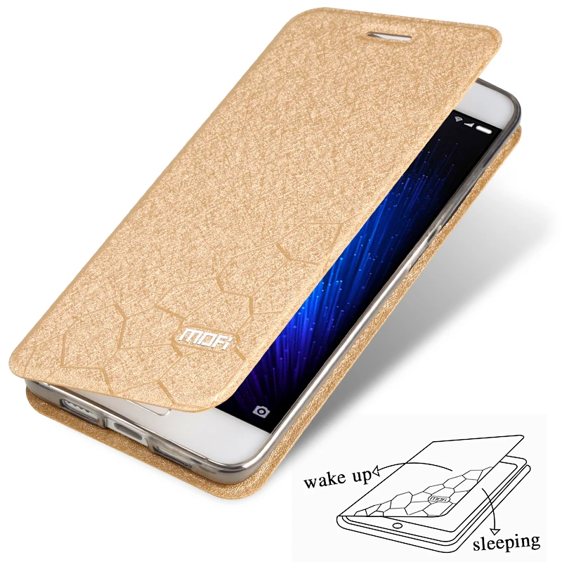 Чехол для xiaomi MI5 чехол с откидной крышкой из силикона и кожи оригинальные mofil 5