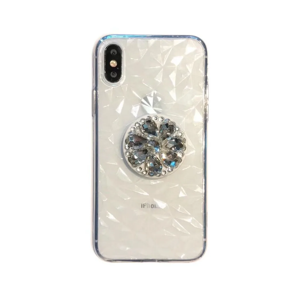 HUANQING Luxury Diamond Soft Case for iPhone 7 8 6s Plus Bling Clear TPU Transparent Shockproof Cover For X XR XSMAX |