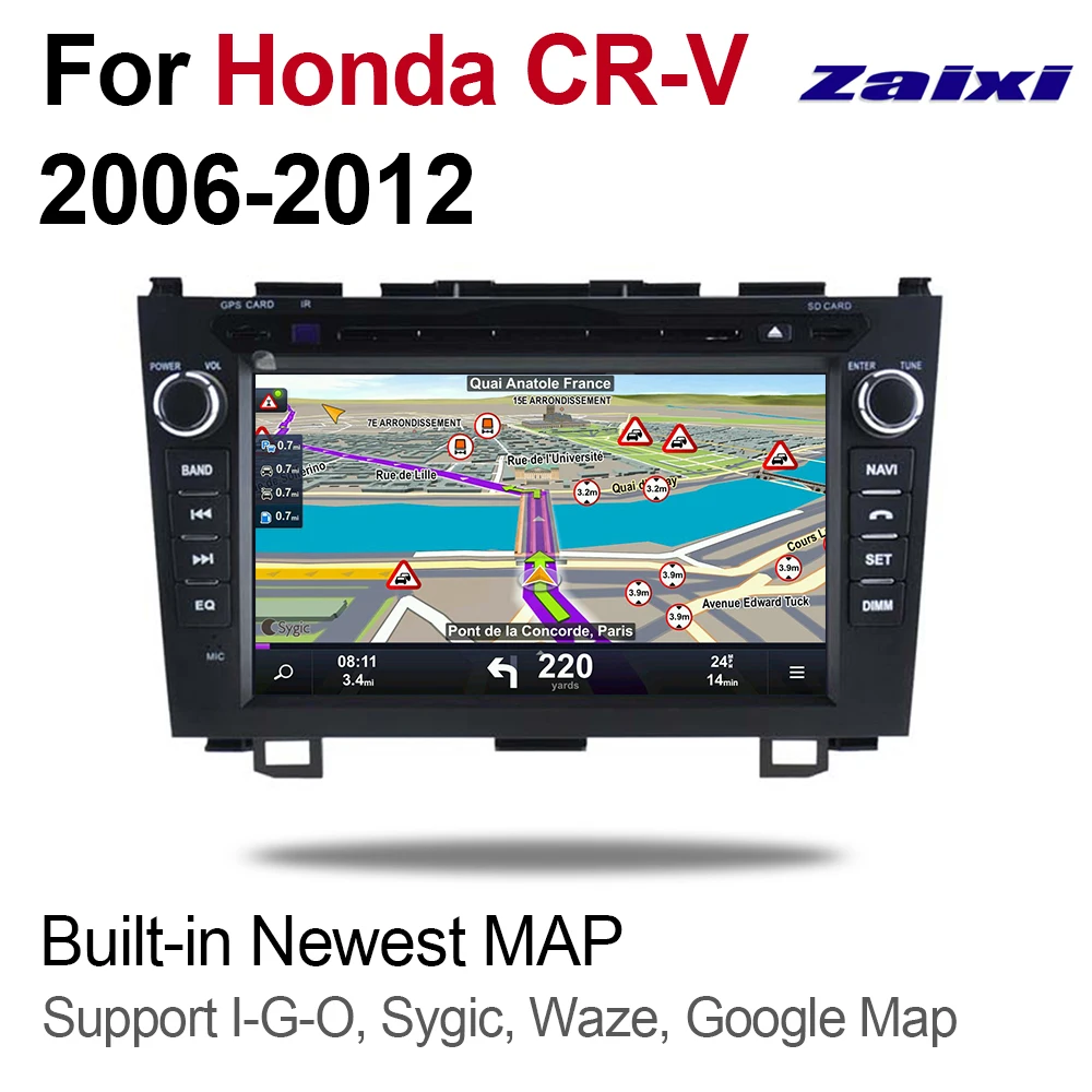 Автомобильный мультимедийный плеер Android авто радио для Honda CR-V CRV 2006 2007 2008 2009 2010 2012 DVD навигации gps 4g Bluetooth