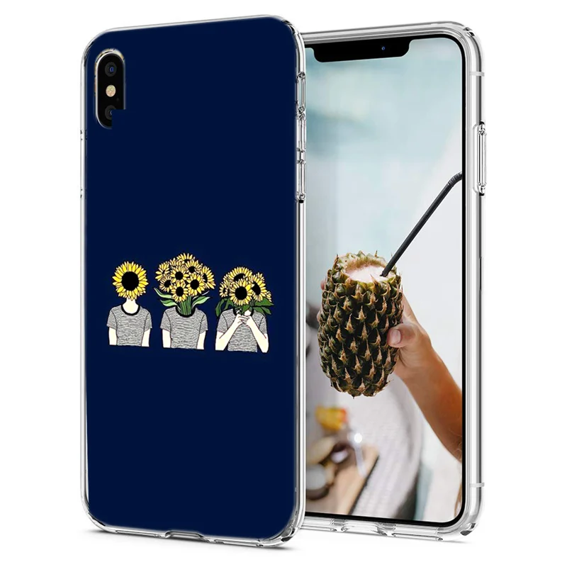 Забавный мягкий чехол из ТПУ для iPhone 7 8 Plus X 6 S прозрачный силиконовый XS Max XR Capa M138 |