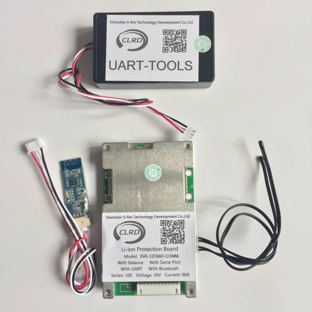 10S 36V 60A Смарт bms bluetooth bms с коммуникационная плата интерфейса UART тот же порт с балансом