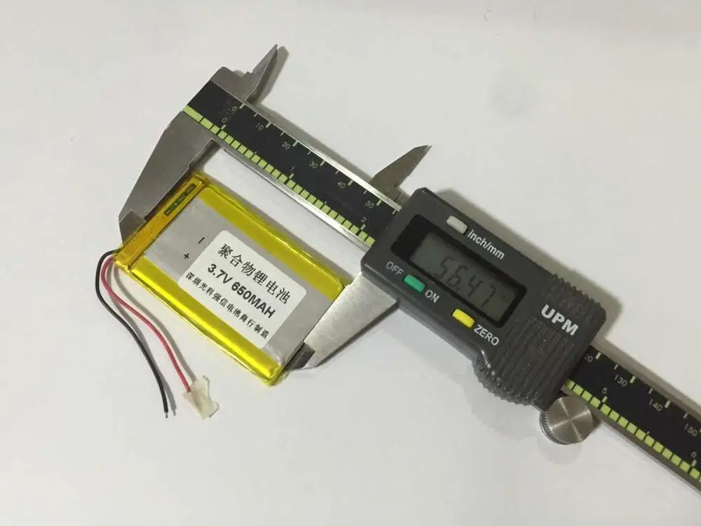 Новая полимерная литиевая батарея полной емкости 3 7 в 303557 650 мАч GPS