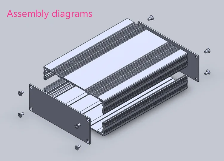 Размер корпуса: 145*54*200 мм алюминиевое шасси усилителя ЦАП HIFI рама для трубки