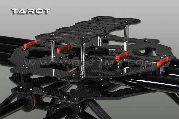 Бесплатная доставка Таро FY680 полный складной Hexacopter рама самолета алюминиевые