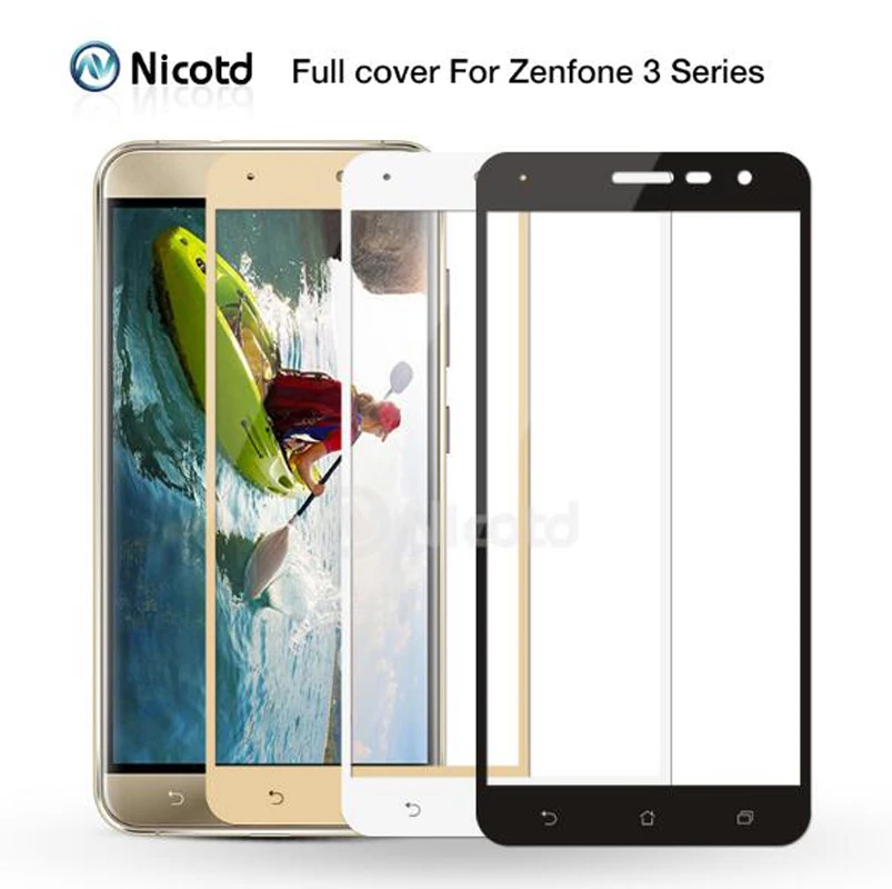 Закаленное стекло Nicotd с полным покрытием для Asus Zenfone 3 Max ZC520TL ZC553KL защитная пленка