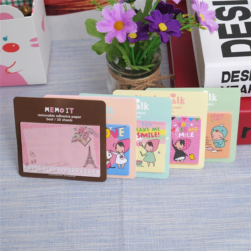 Kawaii Мультфильм красный капюшон девушка блокнот для записей и набор подарок