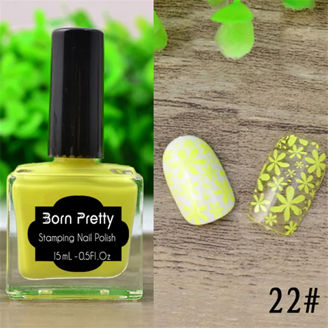 BORN PRETTY, яркие цвета, лак для ногтей, тиснение, черный, сладкий стиль, штамп для ногтей, пластина, лак для печати изображений, маникюрный лак, 15 мл, 6 мл