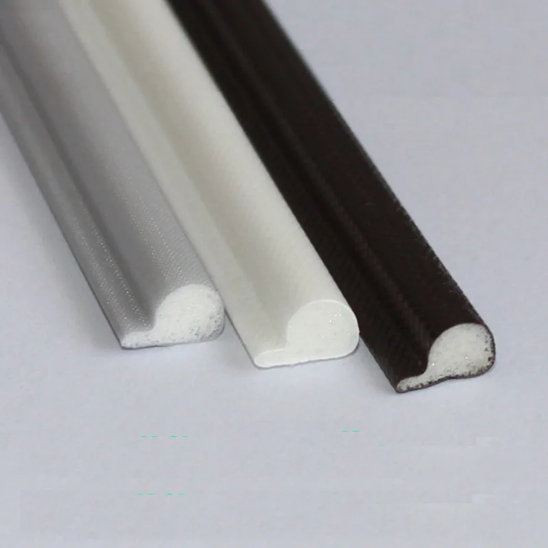 High Resilience PE Wrap PU Foam Adhesive Sealing Strip Door Window Seals Gasket 9mm x 5.5mm 9 x 5.5mm White Brown