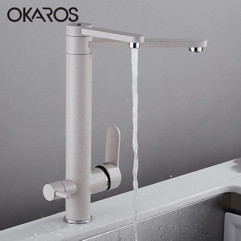 Смеситель для кухни OKAROS смеситель питьевой воды из латуни с двумя