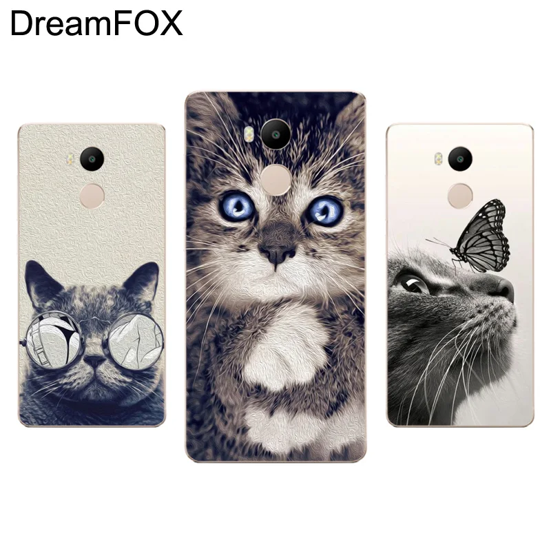 DREAMFOX M202 милый кот Мягкий силиконовый чехол из ТПУ для Xiaomi Redmi Note 3 4 4X5 5A 6 7 Pro Global |