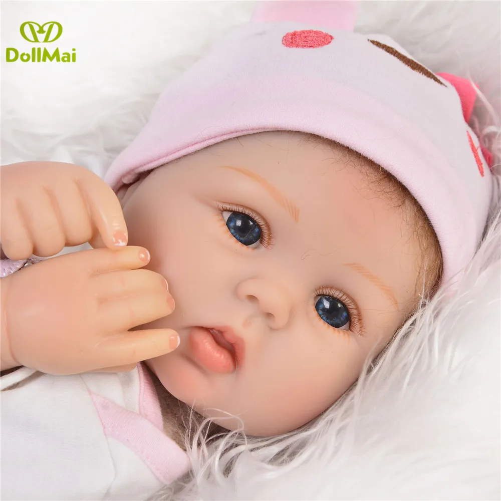 Виниловые новорожденная девочка живые куклы 18 &quot42 см Силиконовые reborn baby игрушки