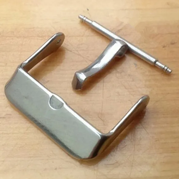 100PCS/Lot Watch Buckle 304 Stainless Steel Watch Buckle Smooth Polish With Spring Bar 10mm 12mm 17mm 19mm 21mm 24mm